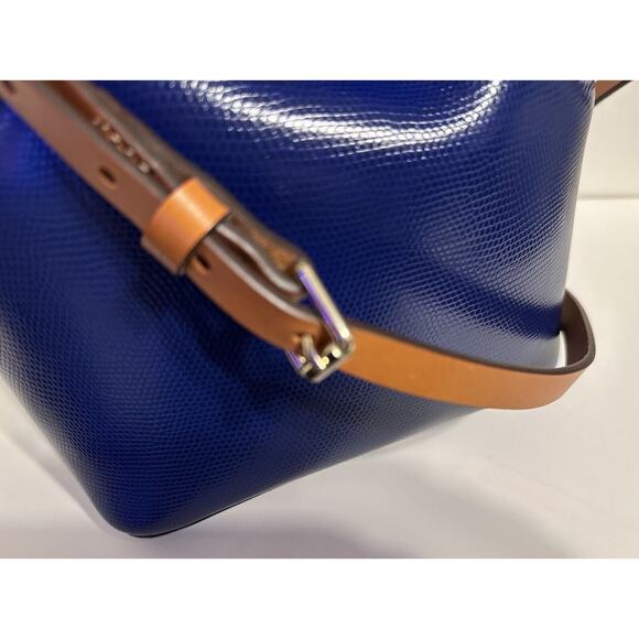 Dooney & Bourke Serena Small Bucket Bag crossbody pouch Blue Vintage 41-05 - Picture 9 of 14